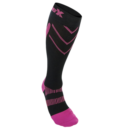 CSX 15-20 mmHg Compression Socks Pink on Black
