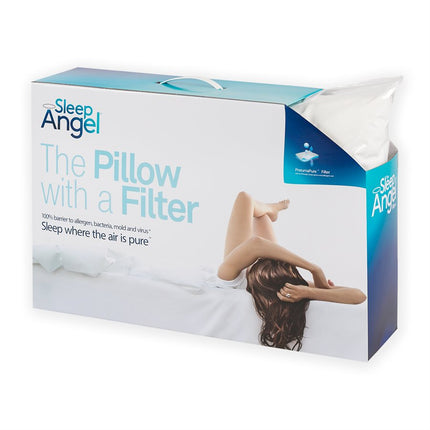 SleepAngel Microfibre Pillow, Medium Height 50 x 70 cm