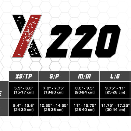 CSX 20-30 mmHg Compression Socks Red on Black
