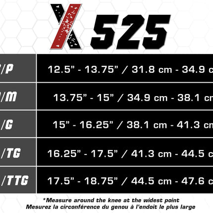 Knee Support with Flexible Side Stabilizers X525 