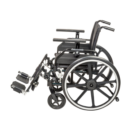 Viper Plus GT Wheelchair with Universal Armrests, Elevating Legrests, 20" Seat