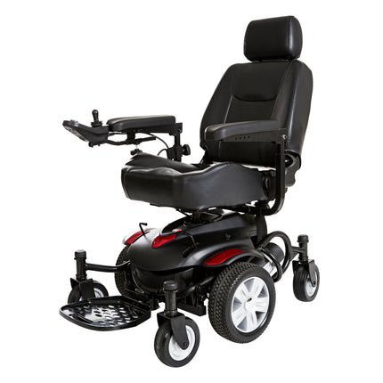 Titan AXS Mid-Wheel Power Wheelchair, 22"x20" Captain Seat