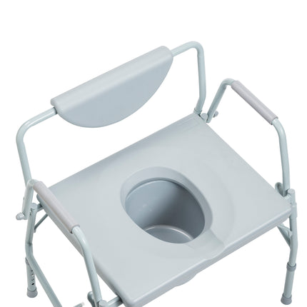 Bariatric Drop Arm Bedside Commode Chair