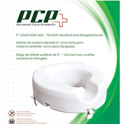5" Universal Raised Toilet Seat