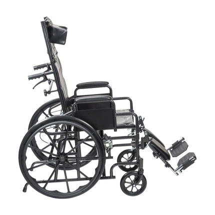 Silver Sport Full-Reclining Wheelchair, Desk Arms, 16" Seat