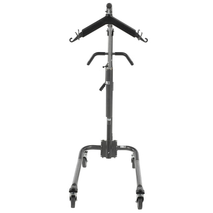 Hydraulic Patient Lift with Six Point Cradle, 5" Casters, Silver Vein