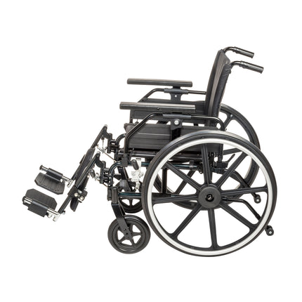 Viper Plus GT Wheelchair with Universal Armrests, Elevating Legrests, 20" Seat