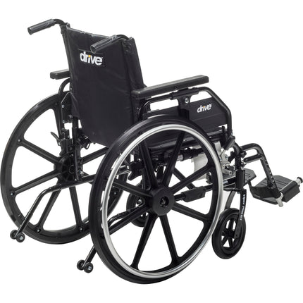 Viper Plus GT Wheelchair with Universal Armrests, Swing-Away Footrests, 20" Seat