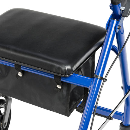 Adjustable Height Rollator with 6" Wheels, Blue