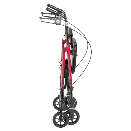 Adjustable Height Rollator with 6" Wheels, Red