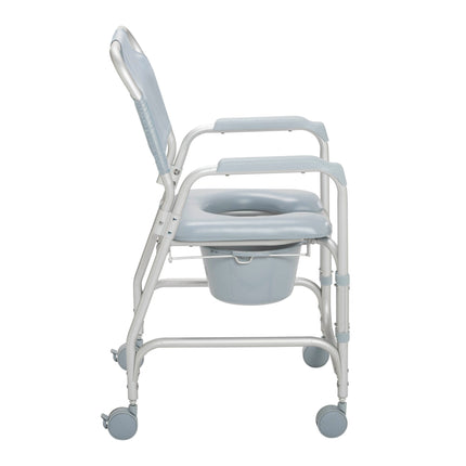 Lightweight Portable Shower Commode Chair with Casters
