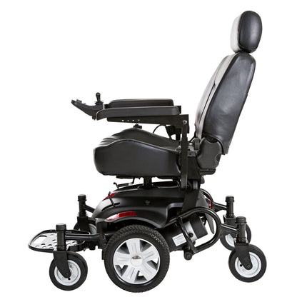 Titan AXS Mid-Wheel Power Wheelchair, 22"x20" Captain Seat