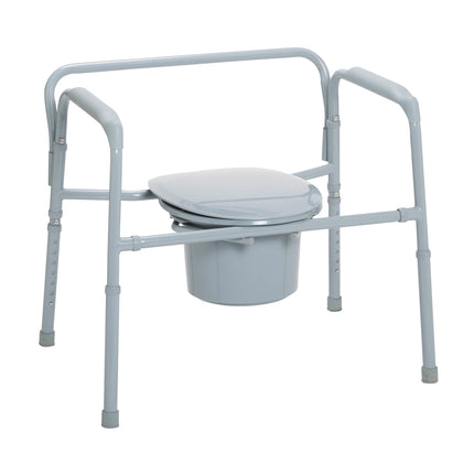 Heavy Duty Bariatric Folding Bedside Commode Chair