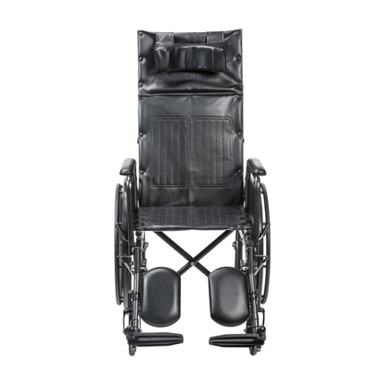 Silver Sport Full-Reclining Wheelchair, Full Arms, 16" Seat