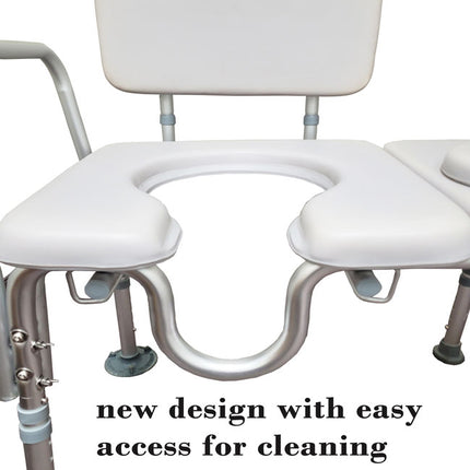 Padded Transfer Commode Chair