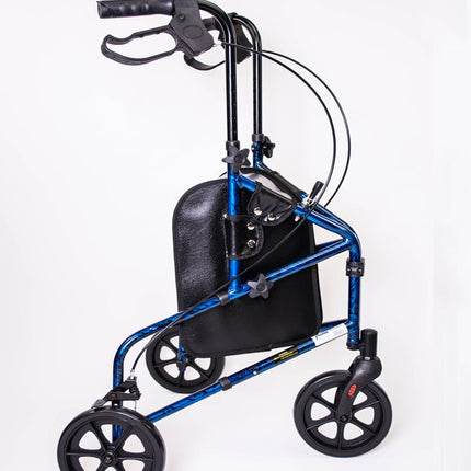 3 Wheel Aluminum Rollator Blue by MOBB