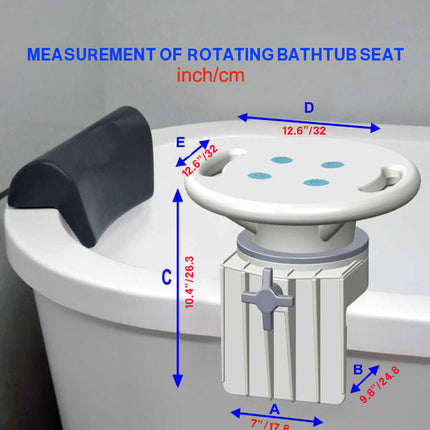 Rotating Bathtub Seat
