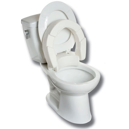 4" Hinged Raised Toilet Seat by MOBB 