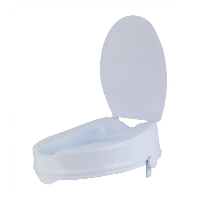 4" Raised Toilet Seat with Lid 