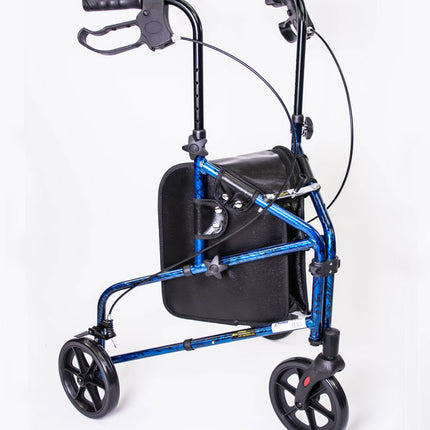 3 Wheel Aluminum Rollator Blue by MOBB