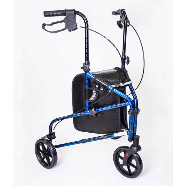 3 Wheel Aluminum Rollator Blue by MOBB