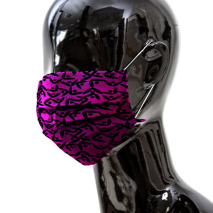 Reusable/Washable Face Mask in Wild Berry Color