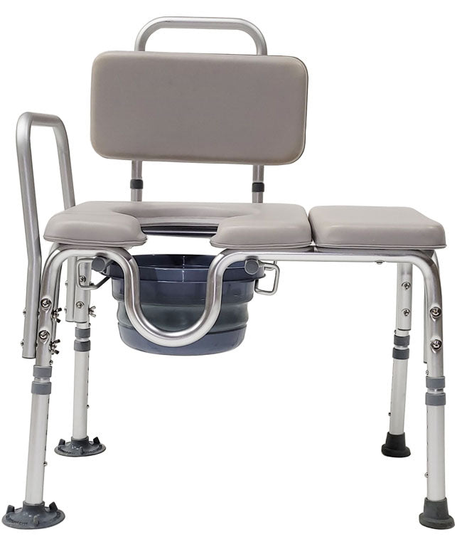 Transfer Bench Commode Padded Transfer Commode Chair – Walton Medical