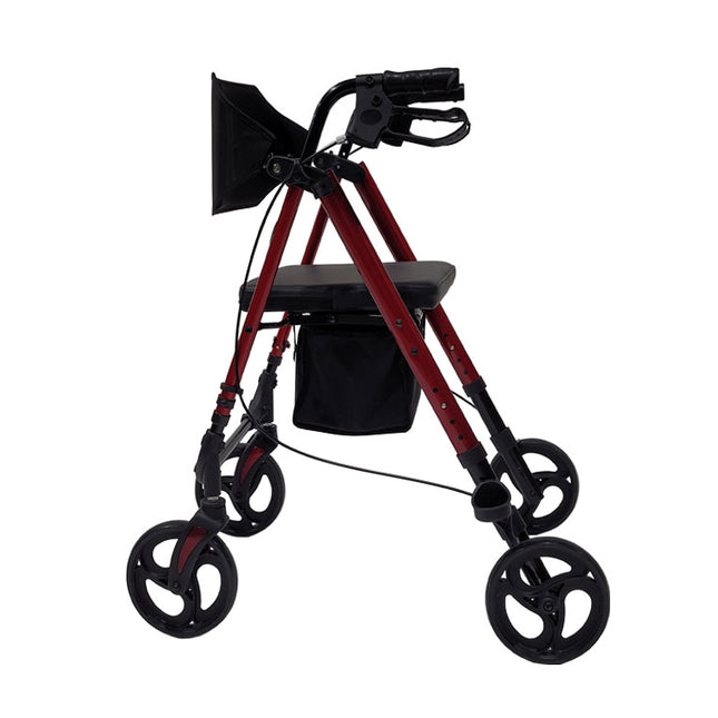 Aluminum Folding Rollator 8" Wheels 
