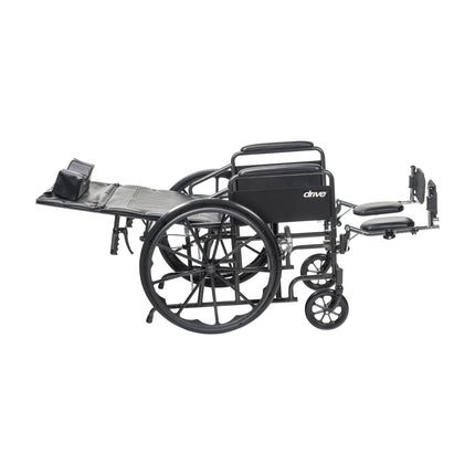 Silver Sport Full-Reclining Wheelchair, Full Arms, 16" Seat