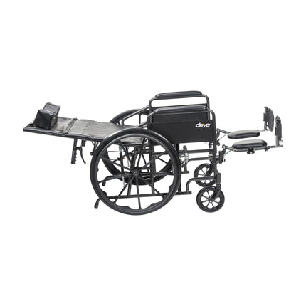 Silver Sport Full-Reclining Wheelchair, Full Arms, 20" Seat