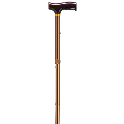 Lightweight Adjustable Folding Cane with T Handle, Bronze