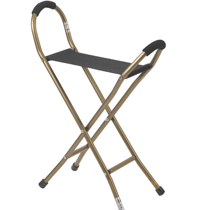 Folding Lightweight Cane with Sling Style Seat
