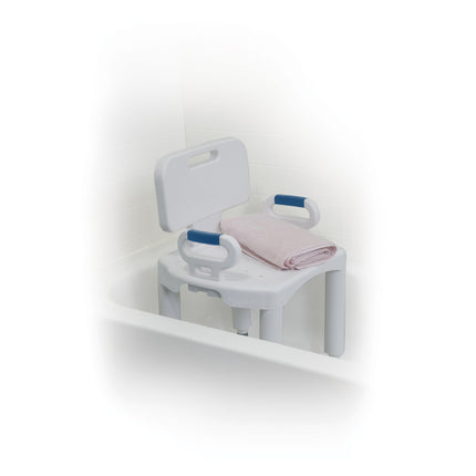 Drive Medical Premium Series Shower Chair with Back and Arms