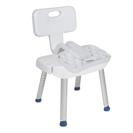 Bathroom Safety Shower Chair with Folding Back