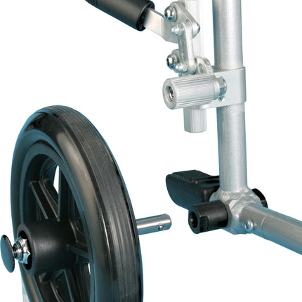 Flyweight Lightweight Transport Wheelchair with Removable Wheels, Red