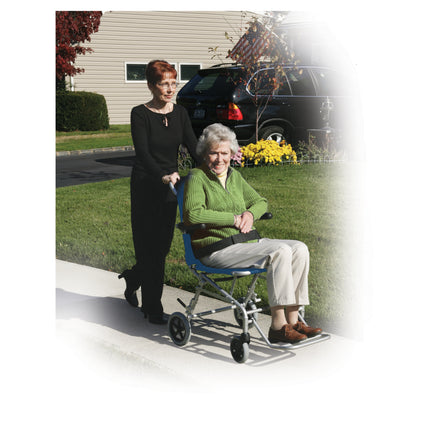 Super Light Folding Transport Wheelchair with Carry Bag