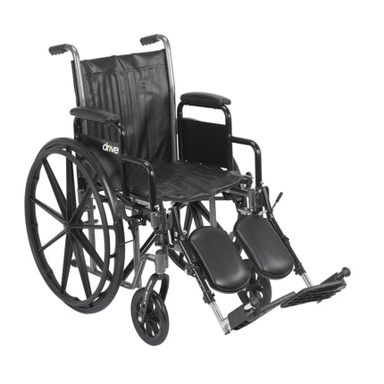 Silver Sport 2 Wheelchair, Detachable Desk Arms, Elevating Leg Rests, 16" Seat