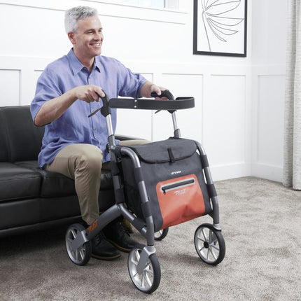 Let's Shop Outdoor Rollator - Black