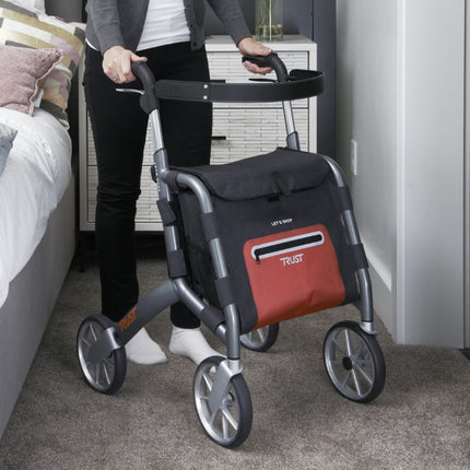 Let's Shop Outdoor Rollator - Black