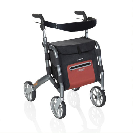 Let's Shop Outdoor Rollator - Black