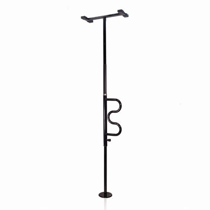 Security Pole & Curve Grab Bar-Black