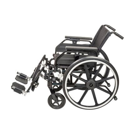 Viper Plus GT Wheelchair with Universal Armrests, Elevating Legrests, 18" Seat