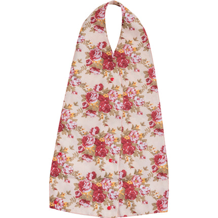 Adult Bib Scarf, Pink and Floral