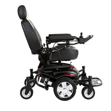 Titan AXS Mid-Wheel Power Wheelchair, 18"x18" Captain Seat